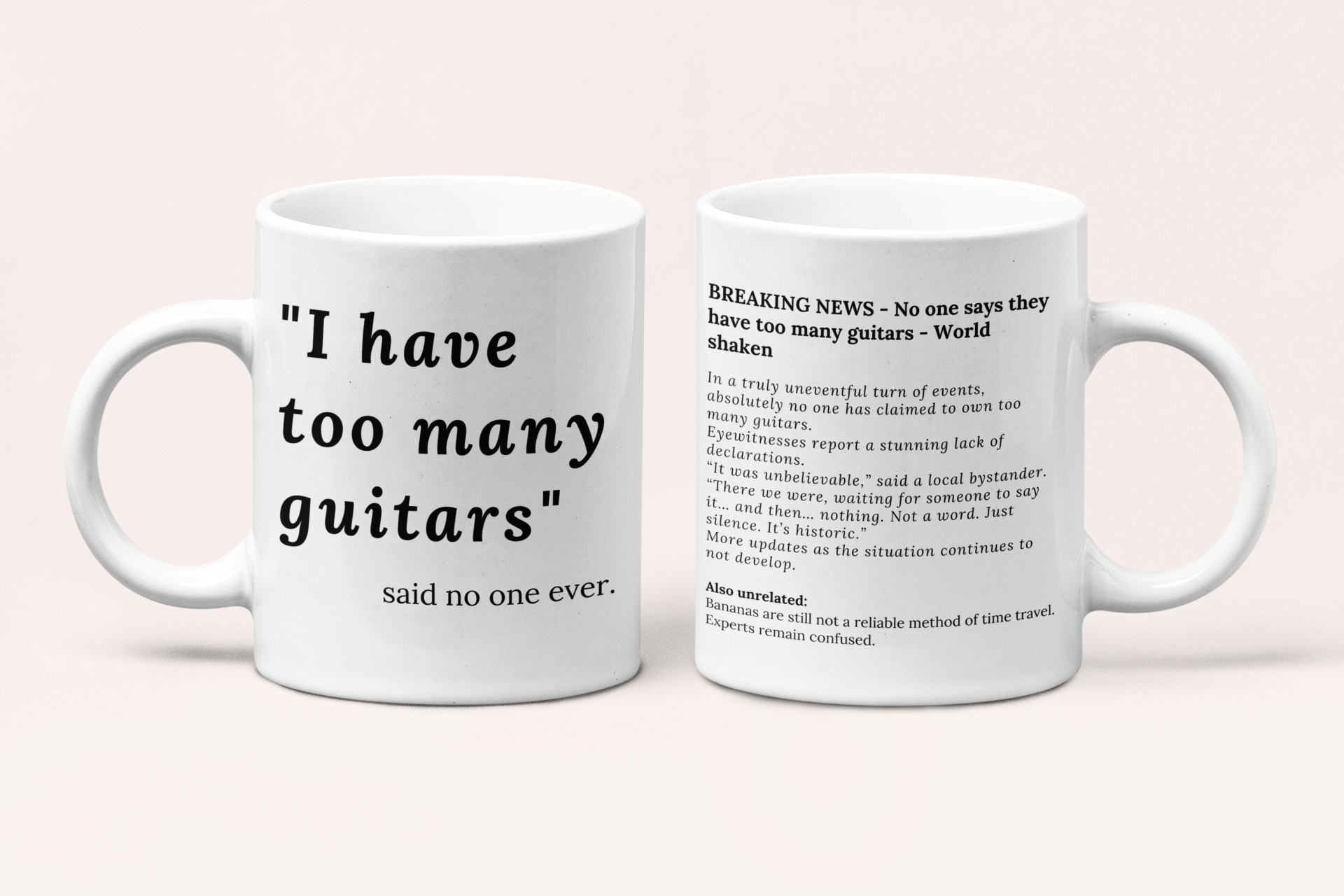 Too many guitars - Mug